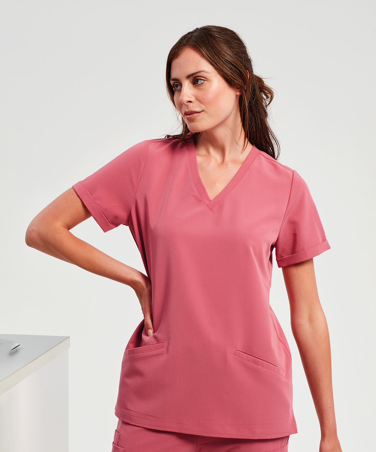 Camiseta de mujer elstica Invincible Onna-stretch | Rosa Tranquilo