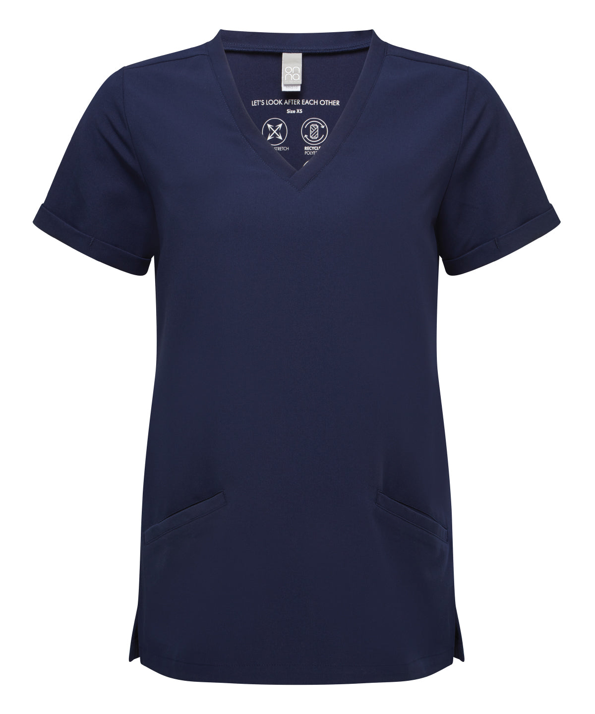 Camiseta de mujer elstica Invincible Onna-stretch | Azul Marino