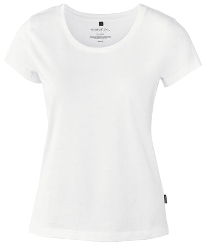 Camiseta de cuello redondo suave para mujer Orlando | Blanco