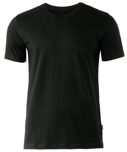 Camiseta de cuello redondo Orlando suave | Negro