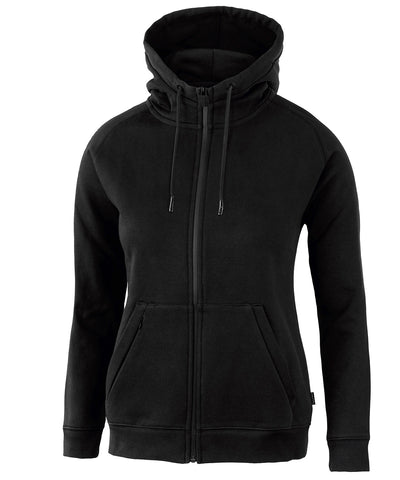 Sudadera con capucha completa y cremallera para mujer Lenox de atletismo | Negro