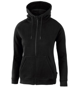 Sudadera con capucha completa y cremallera para mujer Lenox de atletismo | Negro