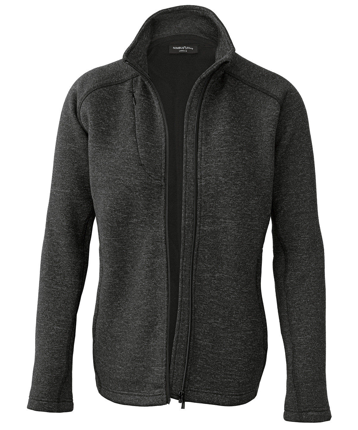Chaqueta de forro polar de punto Montana para mujer | Gris Oscuro Jaspeado