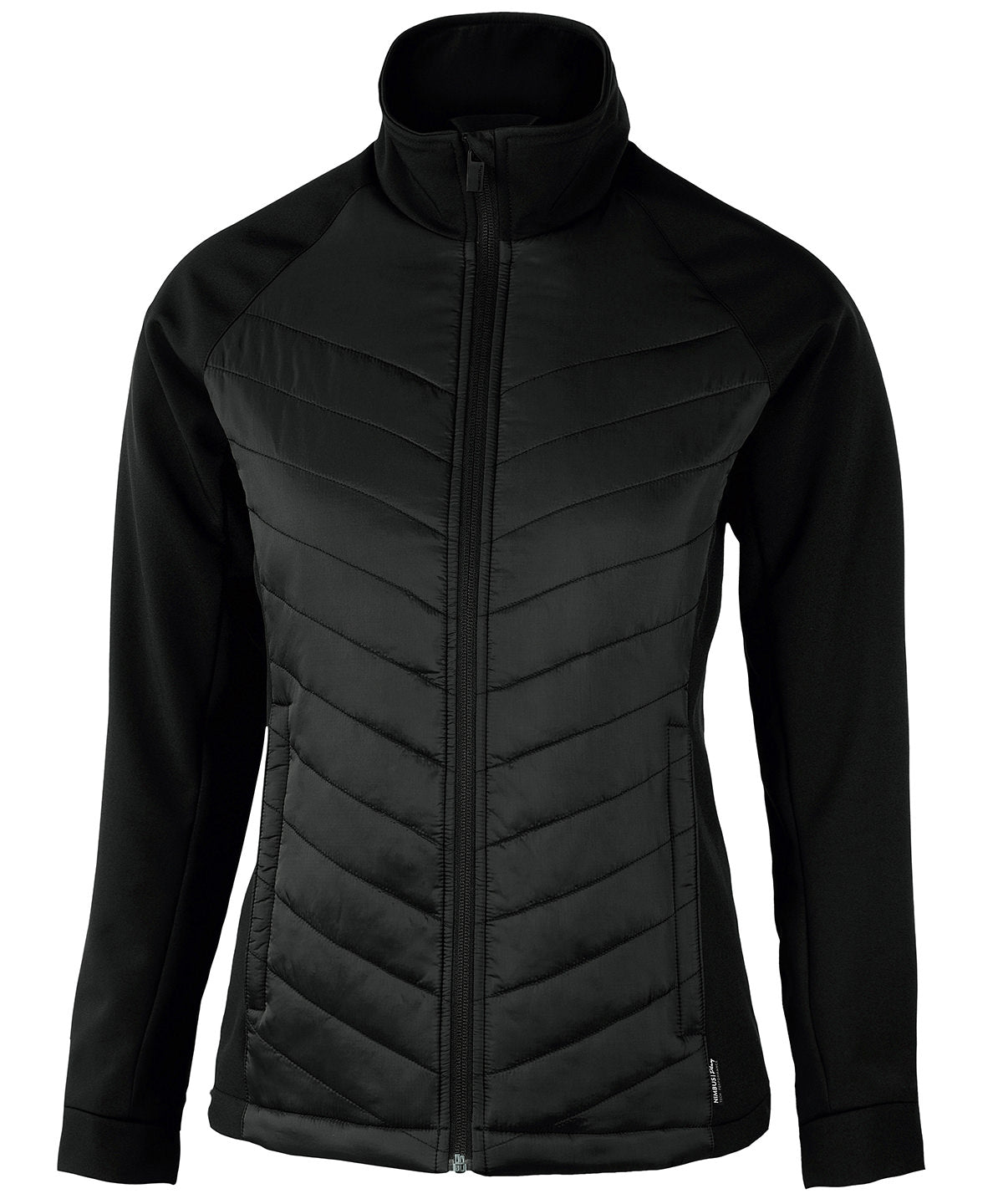 Chaqueta hbrida cmoda Bloomsdale para mujer | Negro