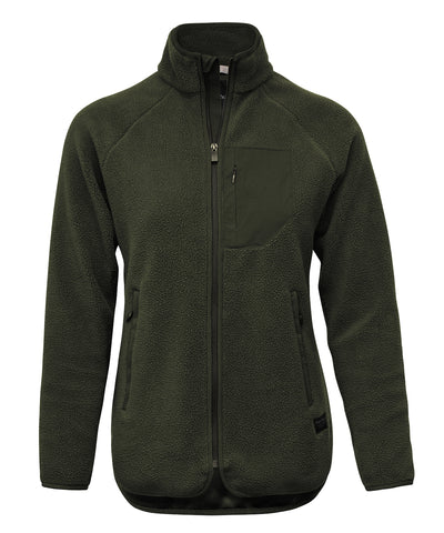 Timberlake Damen Modern Sherpa Fleece | Olivgrün