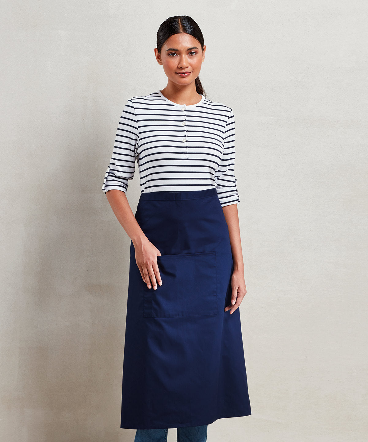 Farbige Barschürze | Marineblau