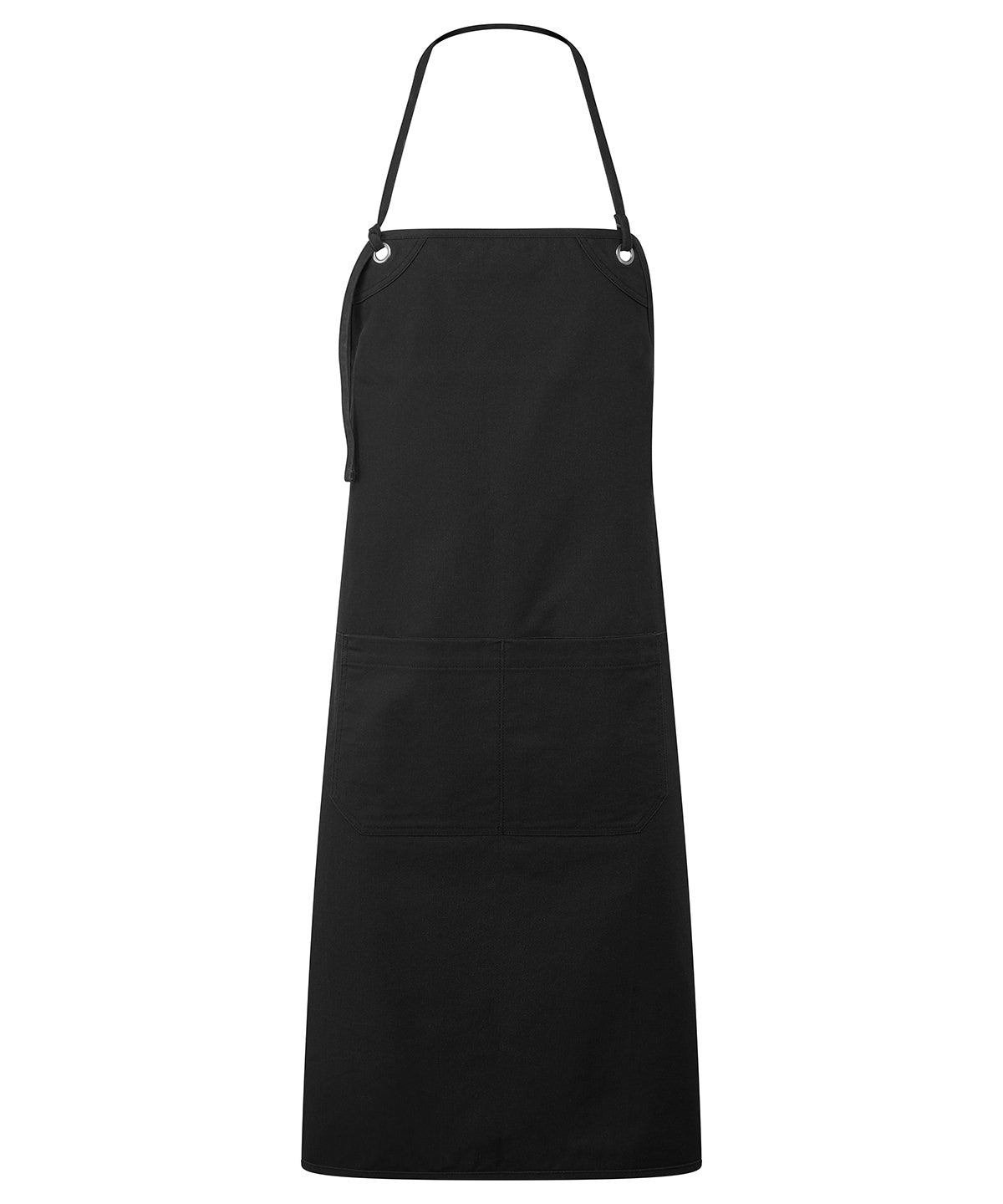 Delantal de lienzo de doble bolsillo Artisans choice | Negro