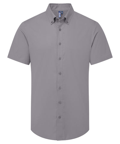 Camisa de manga corta Supreme Oxford | Gris Acero