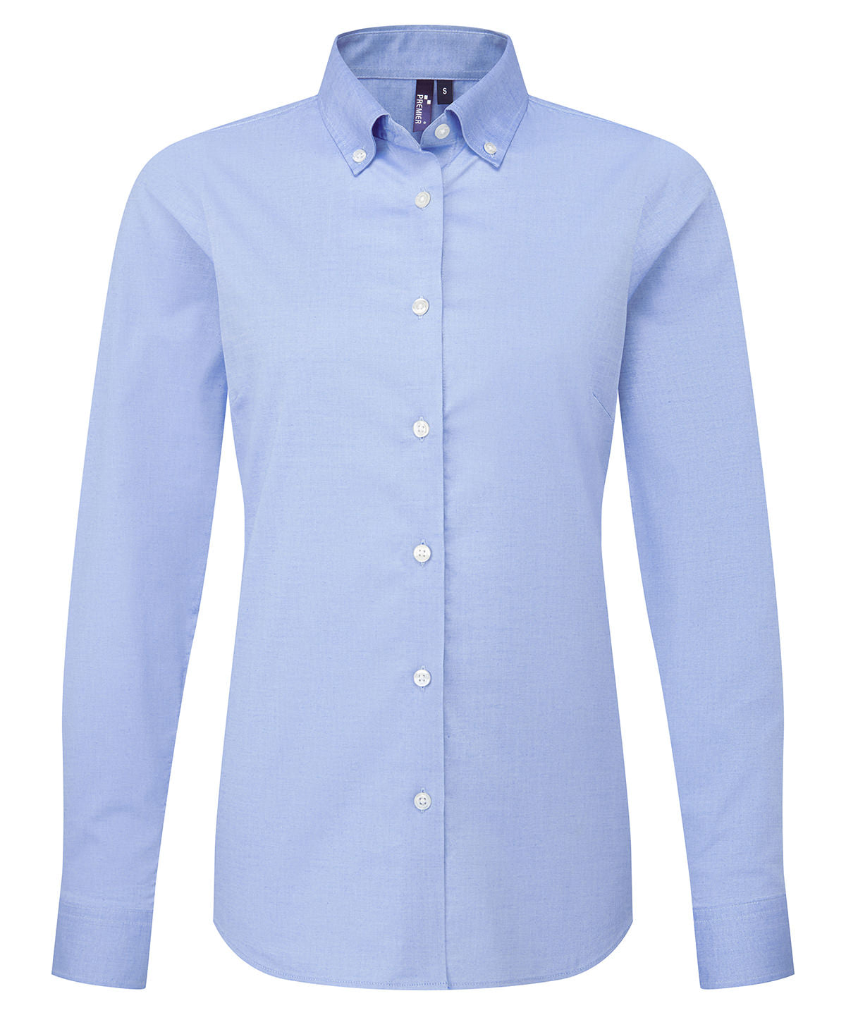 Camisa de manga larga Oxford Supreme para mujer | Azul Oxford