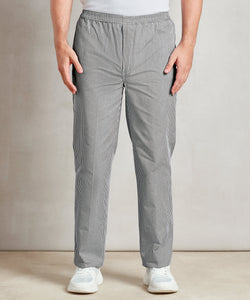 Kochhose zum Überziehen | Schwarz Weiß