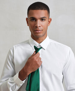 Colors Satin Clip-On Krawatte | Schwarz