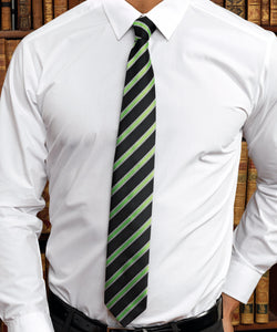 Waffelstreifen-Krawatte | Schwarz/Dunkelviolett