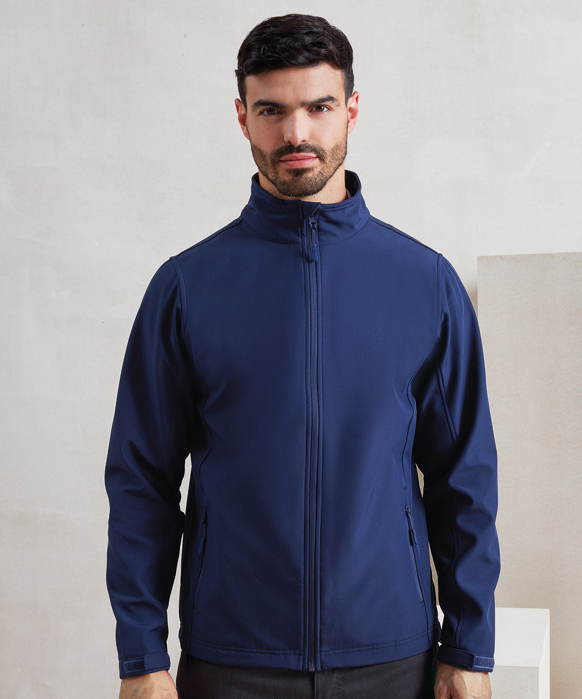 Windchecker® Bedruckbare Recycelte Softshelljacke | Schwarz