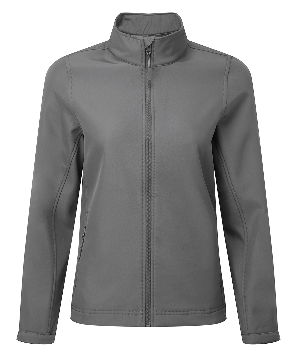 Windchecker® Damen-Softshelljacke aus recyceltem Material mit Druck | Dunkelgrau