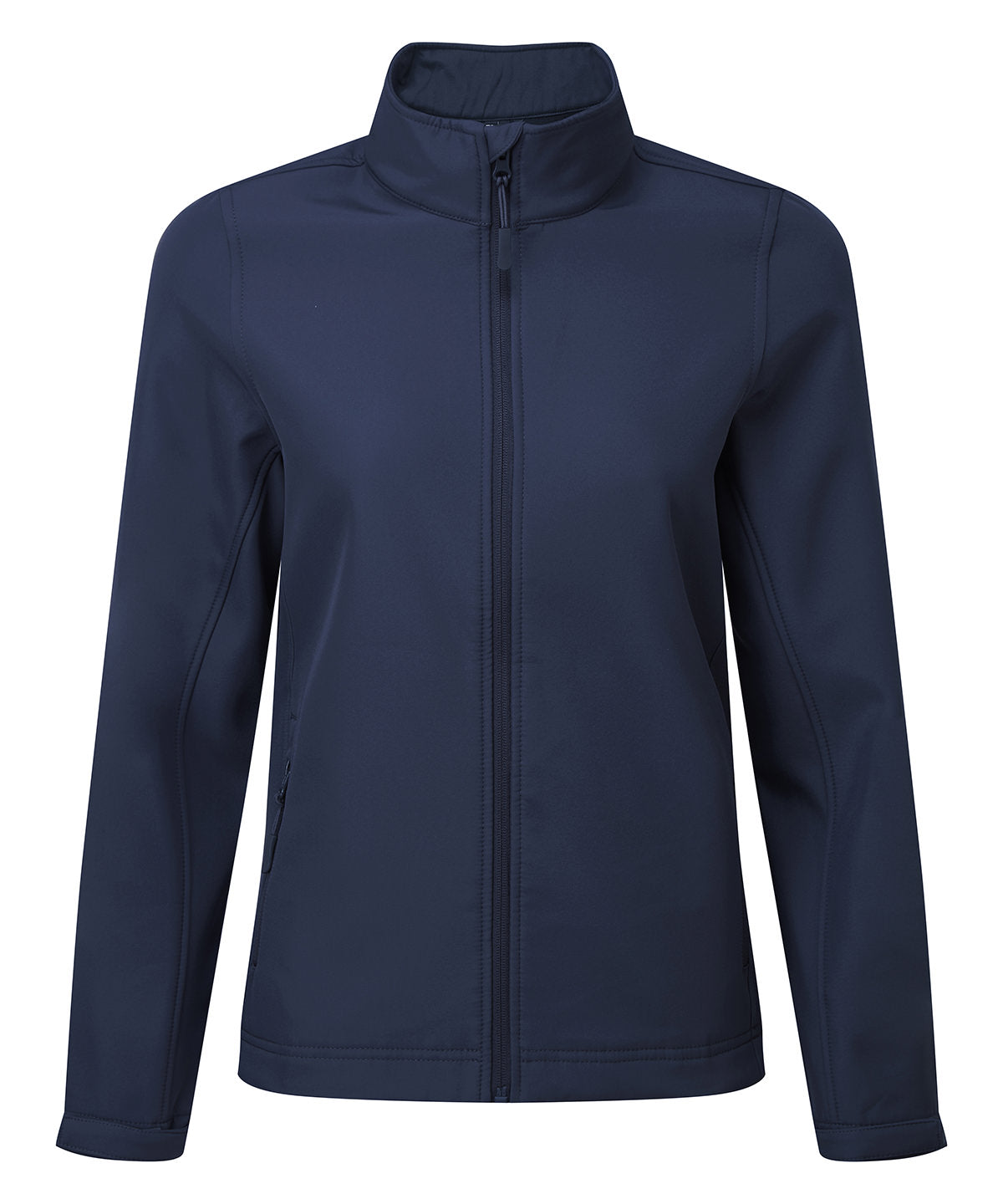 Windchecker® Damen-Softshelljacke aus recyceltem Material mit Druck | Marineblau