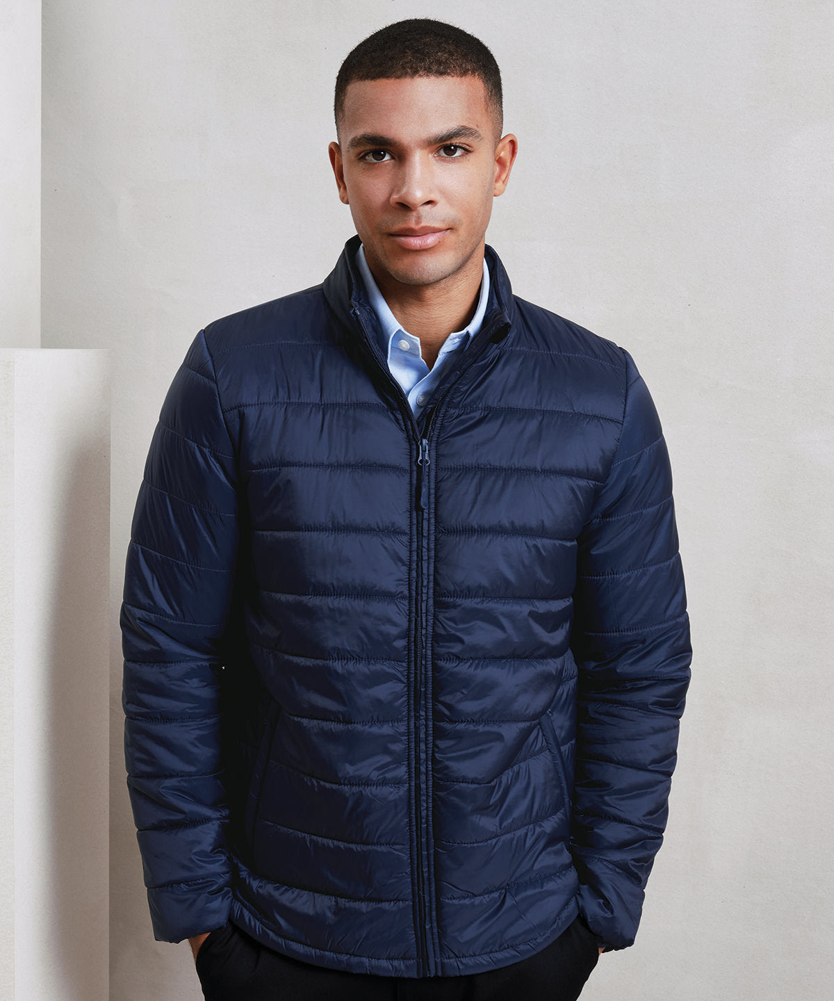 Recyclight Wattierte Jacke | Marineblau