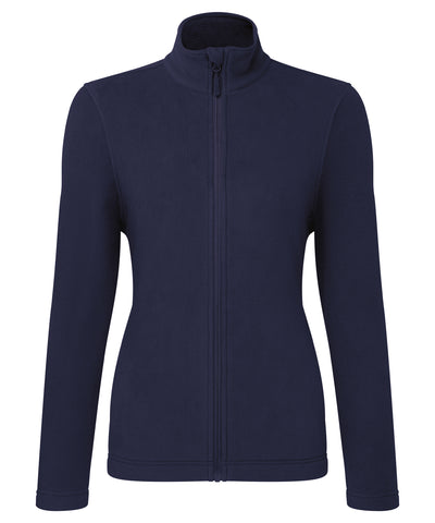Recyclight Damen Fleece mit durchgehendem Reißverschluss | Marineblau