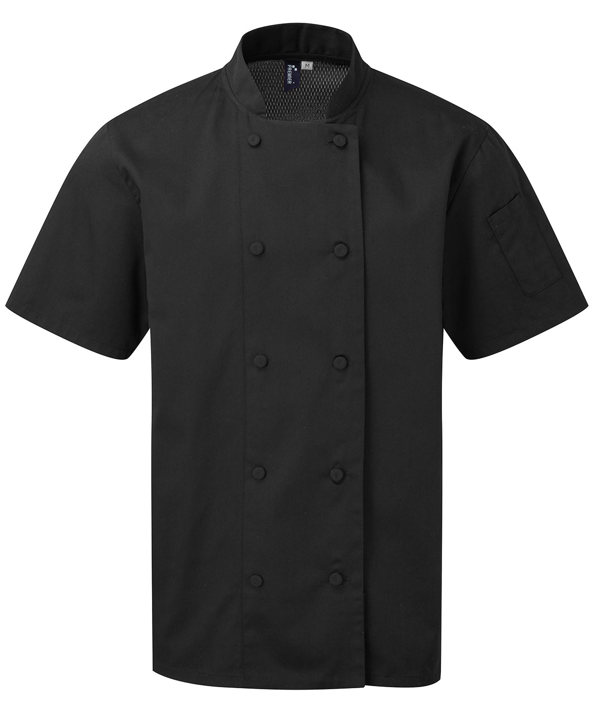 Chaqueta de manga corta Chefs Coolchecker® | Negro