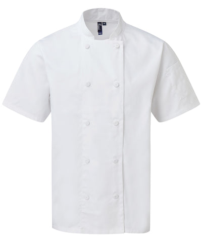 Chaqueta de manga corta Chefs Coolchecker® | Blanco