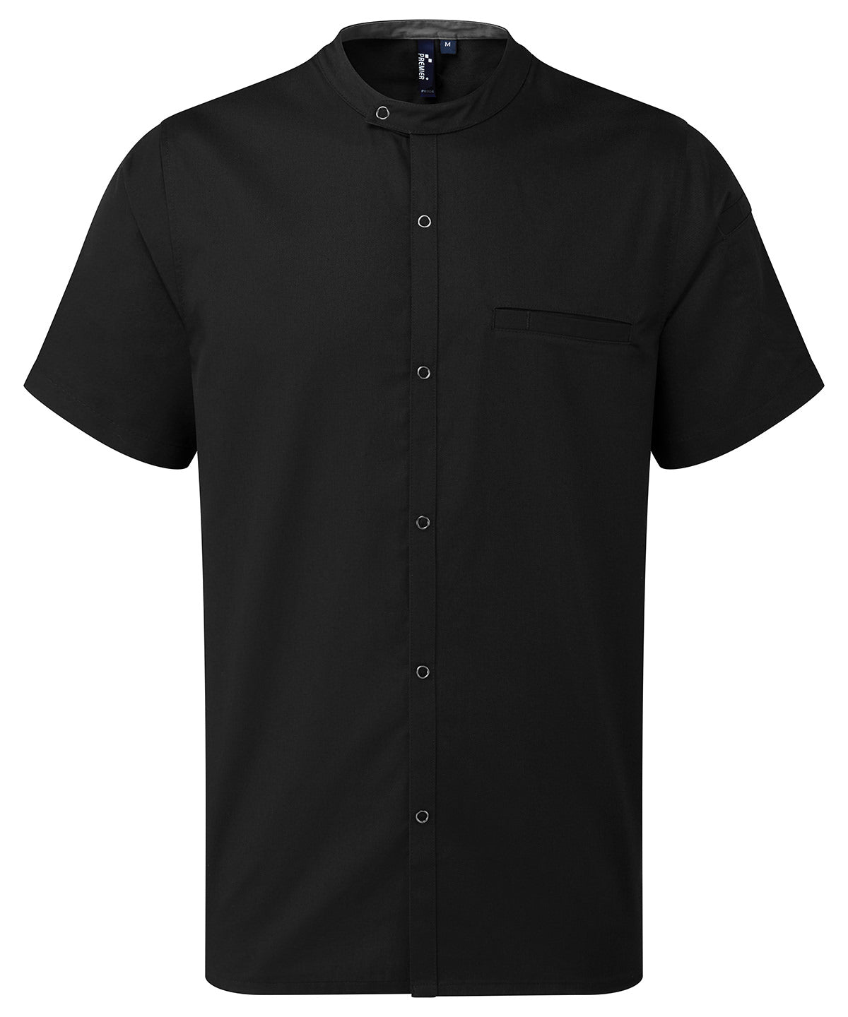 Camisa de manga corta Chefs Recyclight | Negro