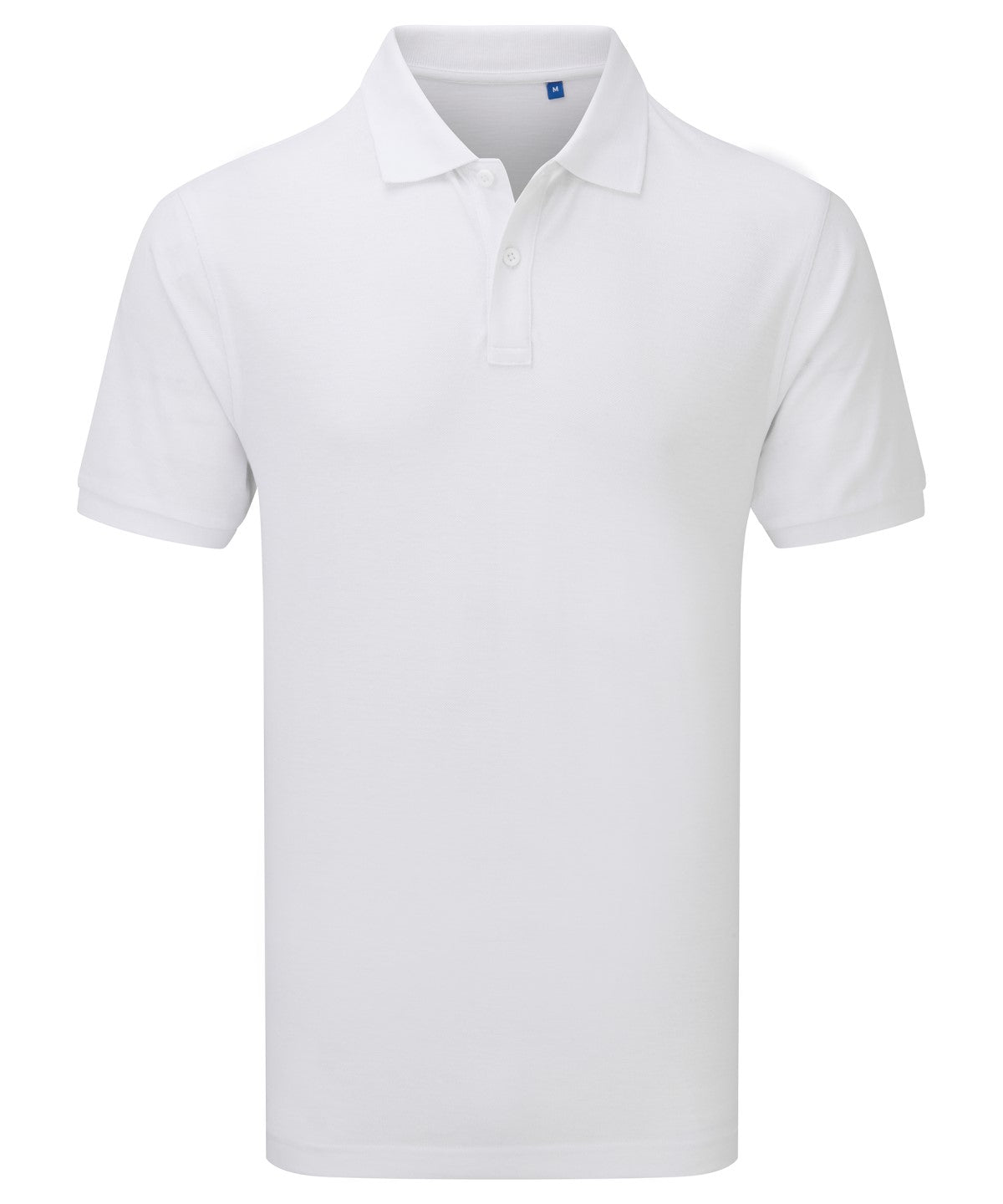 Camiseta polo de trabajo de manga corta unisex esencial | Blanco