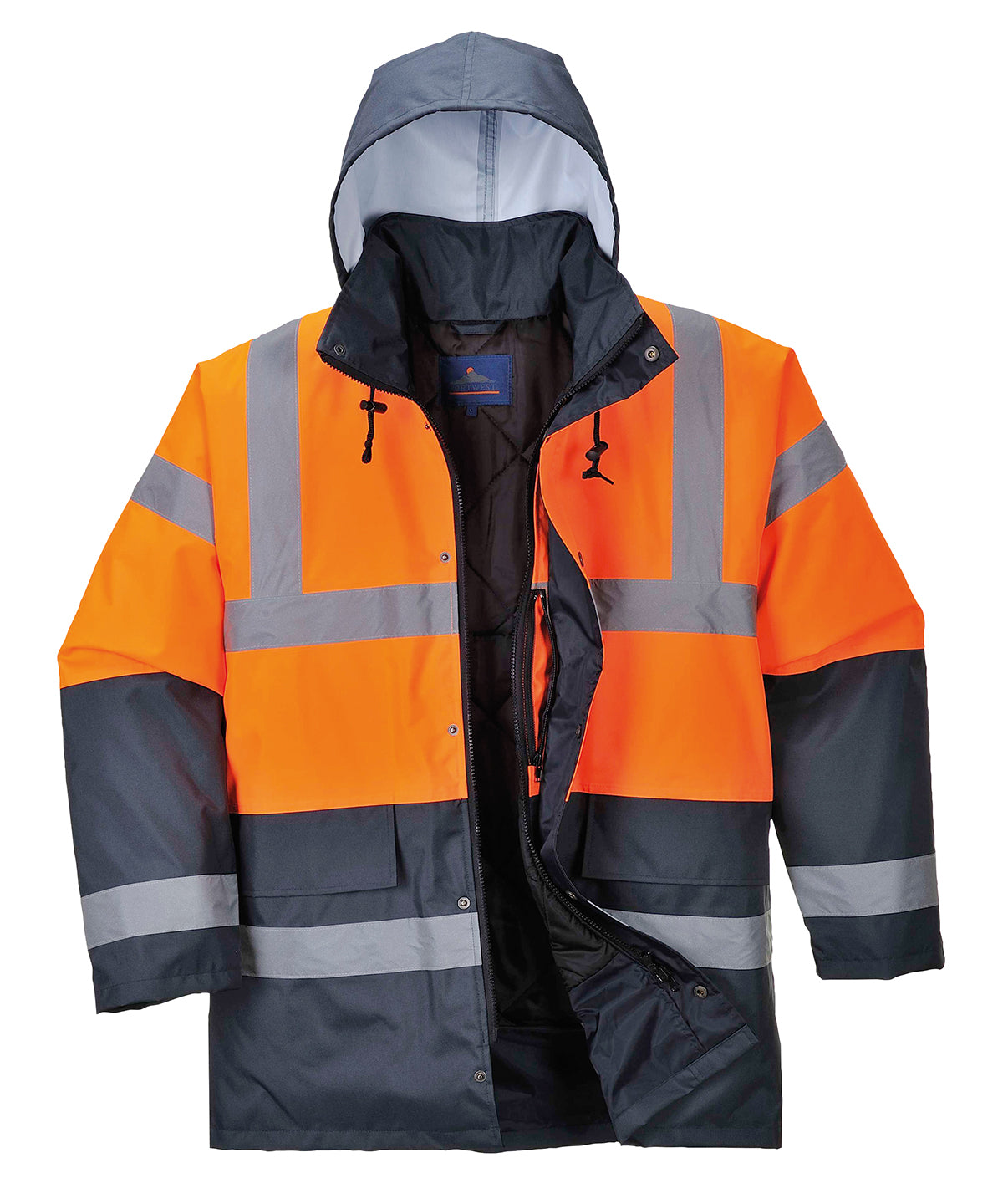Warnschutz-Verkehrsjacke (S466/S467) | Orange/Marineblau