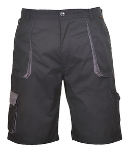 Portwest Texo Contrast Shorts (TX14) | Schwarz/Grau