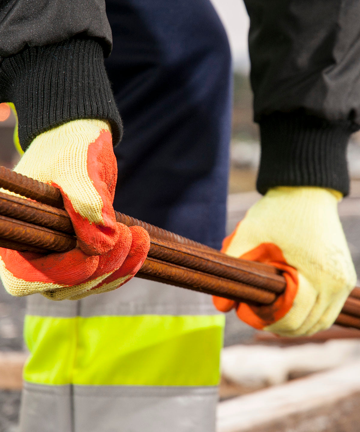 Klassischer Grip-Handschuh - Latex (A150) | Gelb/Grün