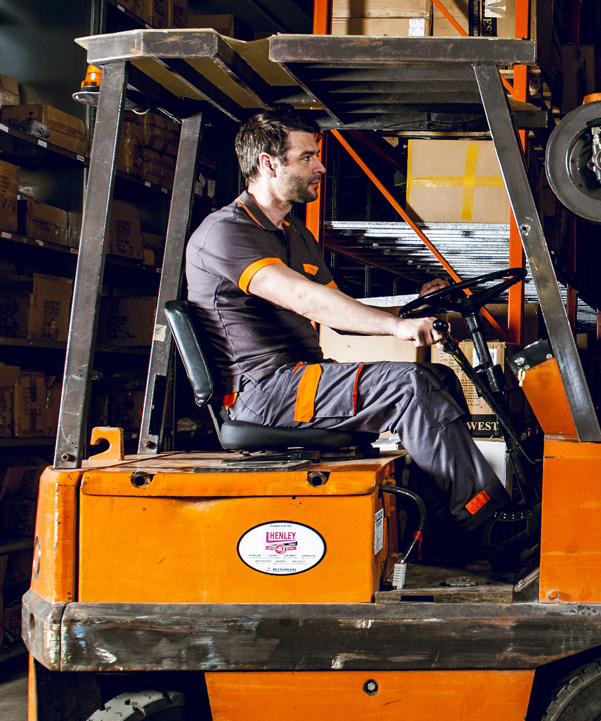 Pantalons de contraste Portwest Texo (TX11) | Gris/Naranja