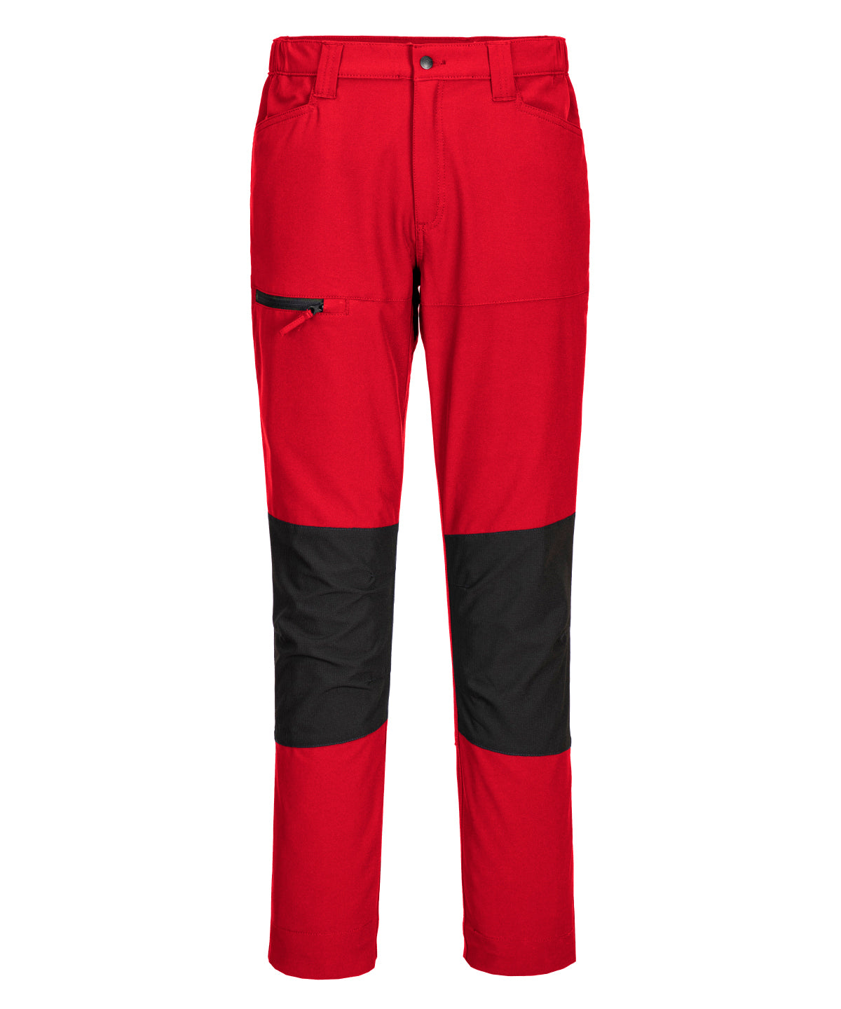 Pantalones de trabajo elsticos WX2 (CD886) corte slim | Rojo Intenso