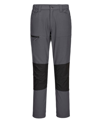 Pantalones de trabajo elsticos WX2 (CD886) corte slim | Gris Metalizado