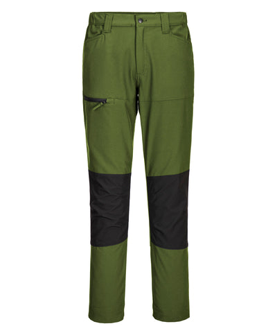 Pantalones de trabajo elsticos WX2 (CD886) corte slim | Verde Oliva