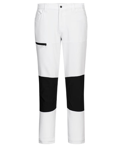 Pantalones de trabajo elsticos WX2 (CD886) corte slim | Blanco