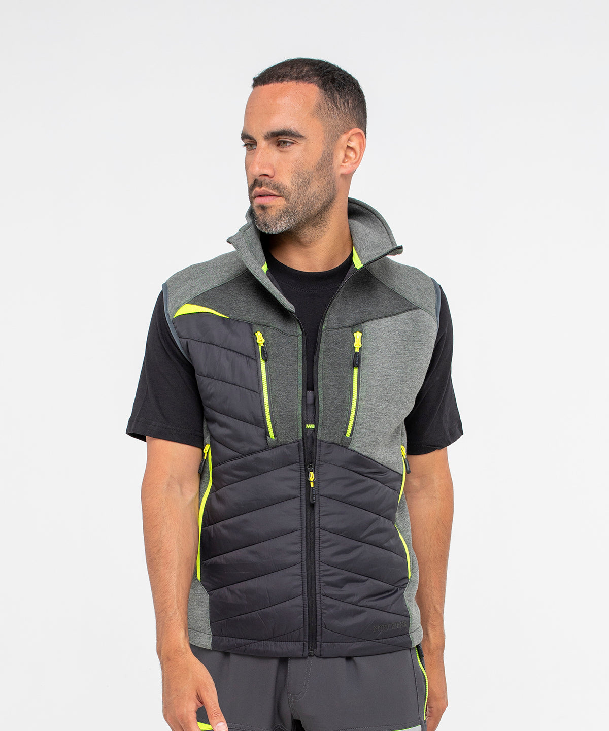 Chaleco acolchado hbrido DX4 (DX470) | Gris Metalizado