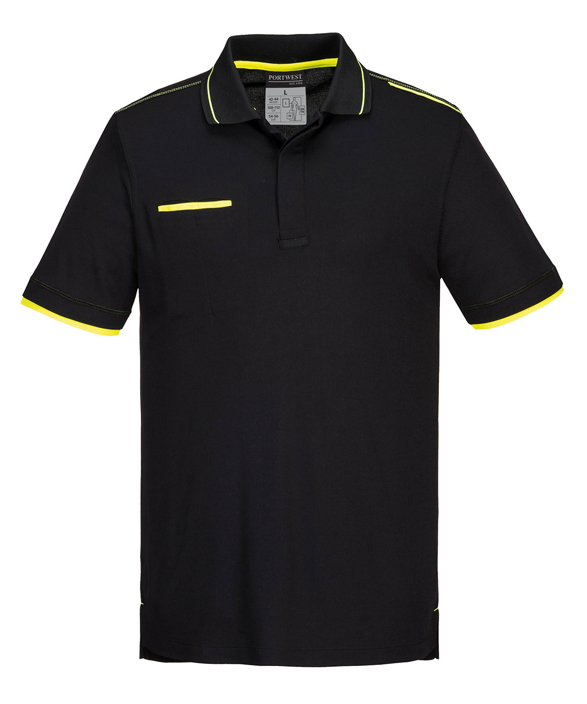 Camiseta polo ecolgica WX3 (T722) | Negro