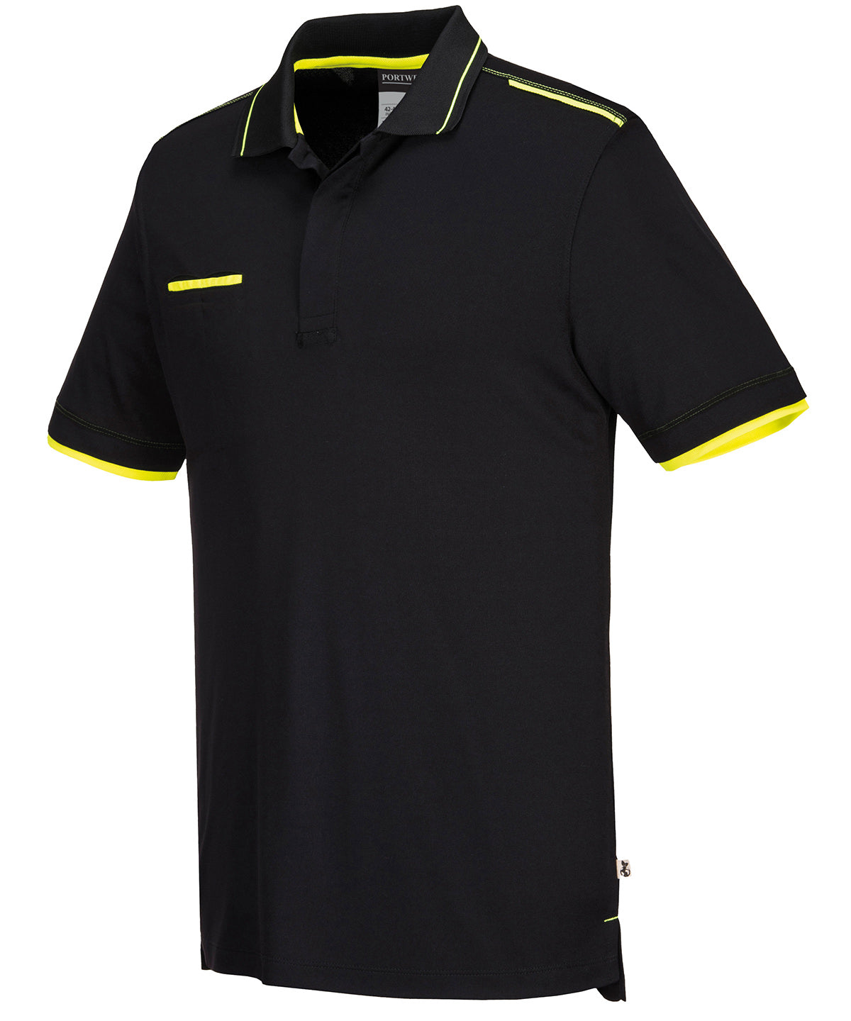 Camiseta polo ecolgica WX3 (T722) | Negro
