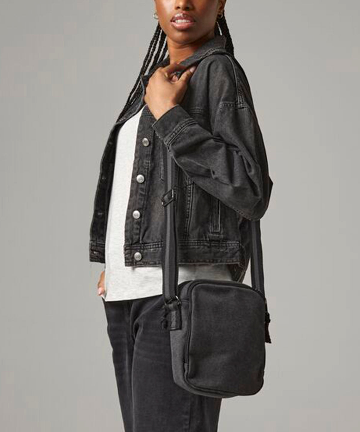 Bolso bandolera mini de lona vintage | Sahara - Sahara