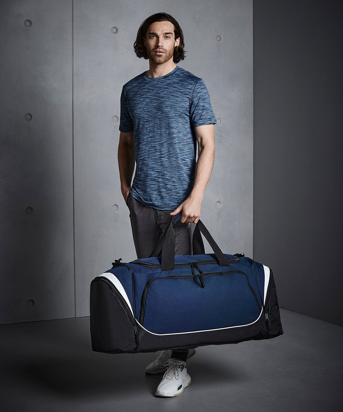 Bolsa de equipo Pro Team Jumbo | Azul Marino/Negro/Blanco