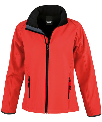 Chaqueta softshell para mujer personalizable Core | Rojo/Negro