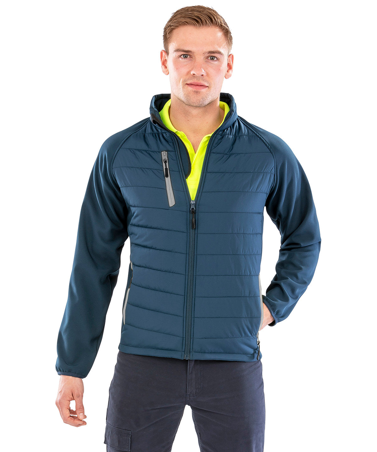 Chaqueta acolchada softshell Compass | Nègre/Nègre