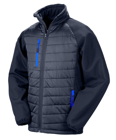 Chaqueta acolchada softshell Compass | Azul Marino/Azul Real