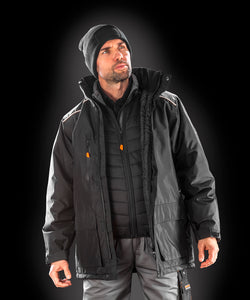 Abrigo largo Work-Guard Vostex | Negro