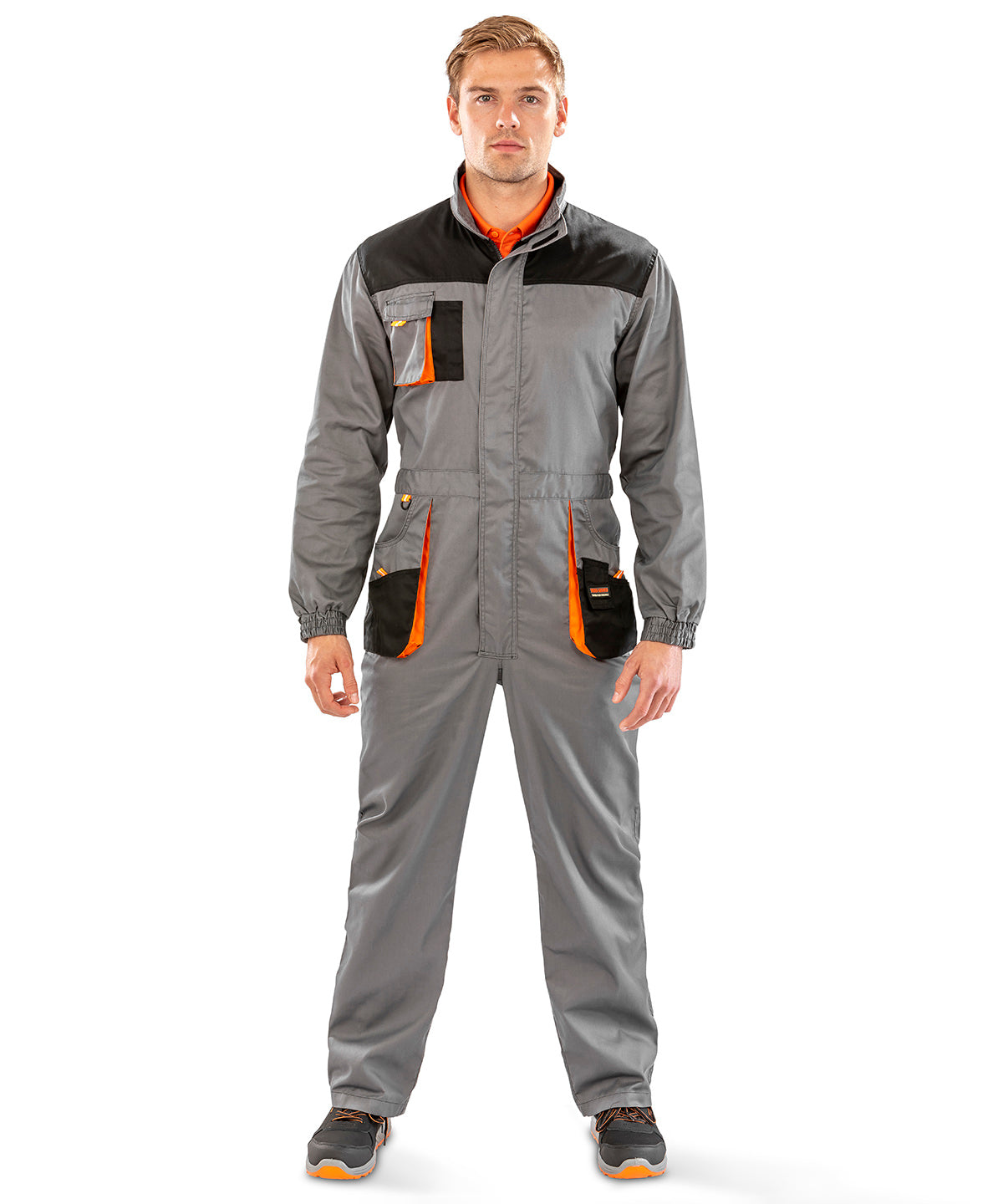 Mono ligero Work-Guard | Gris/Negro/Naranja
