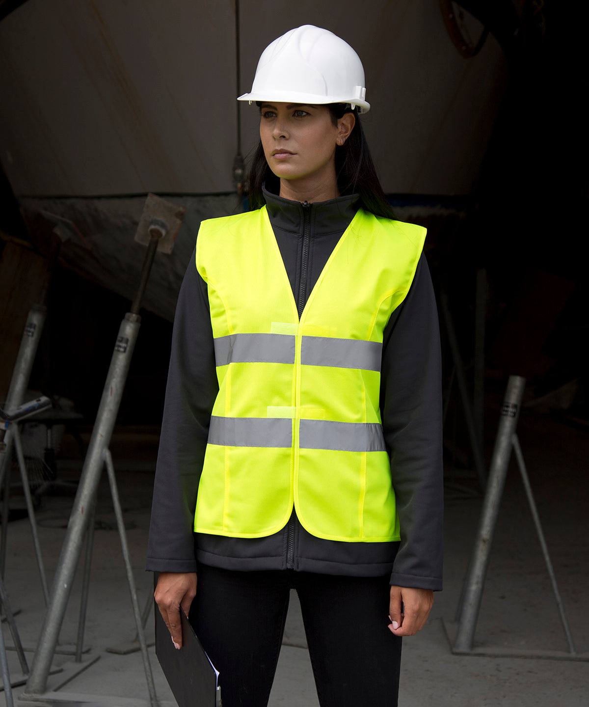 Womens high-viz tabard | Fluorescent Pink
