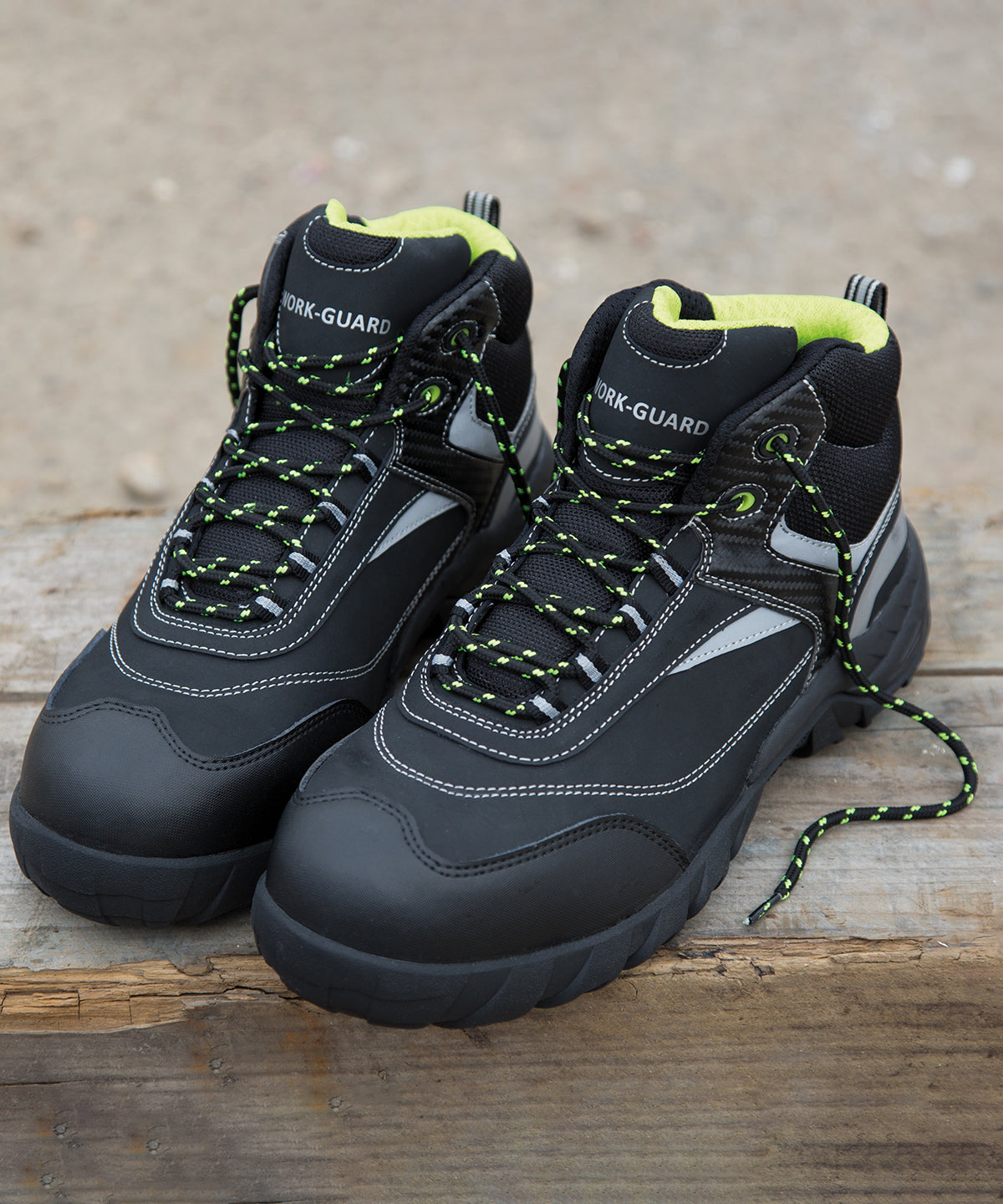 Bota de seguridad Work-Guard Blackwatch | Negro/Plata