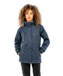 Chaqueta de viaje 3 en 1 para mujer con forro softshell | Negro/Negro