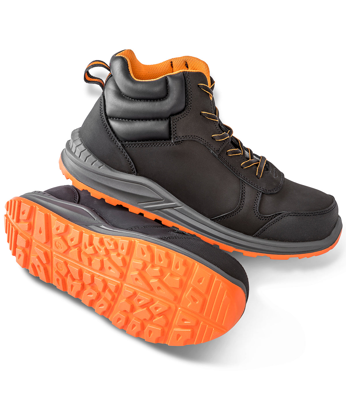 Bota de seguridad Stirling | Negro/Gris/Naranja