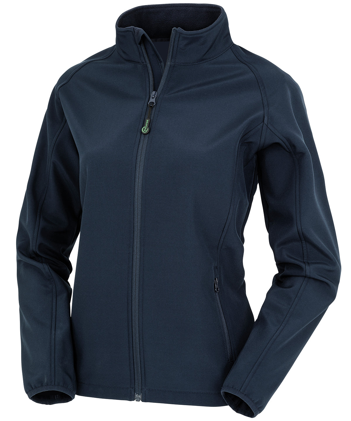 Damen Recycelte 2-Lagen Softshelljacke | Marineblau