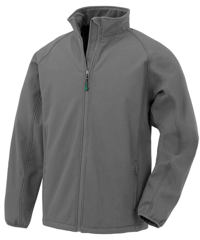 Bedruckbares 2-lagiges recyceltes Junior-Softshell | Grau