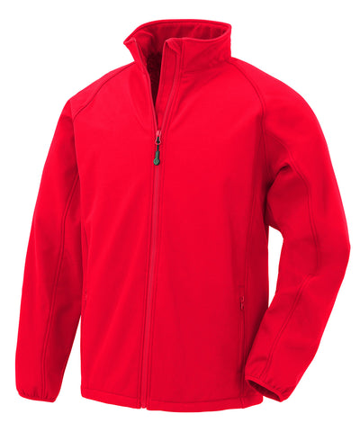 Chaqueta softshell reciclada para hombre con 2 capas imprimibles | Rojo